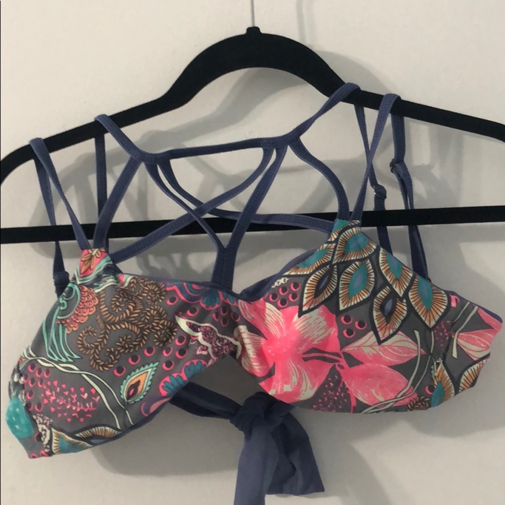 Maaji criss cross strap bikini top